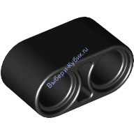 Деталь Лего Техник Бим 1 х 2 Толстый Цвет Черный