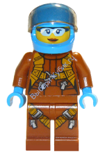 Минифигурка Лего - Женщина-пилот арктического самолета / квадрокоптера  cty0924