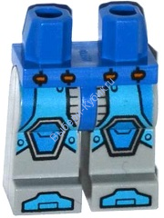 Деталь Лего Ноги С Рисунком Цвет Синий