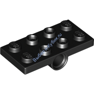 Деталь Лего Пластина 2 х 4 С Пин Отверстиями Цвет Черный