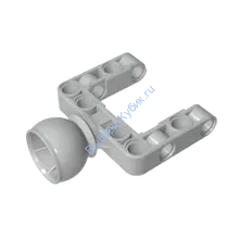 Деталь Аналог Совместимый С Лего Техник Разъем Под Шар С П-Образной Рамой Большой Цвет Светло-Серый
