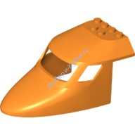Деталь Лего Фюзеляж Самолета Кабина 6 х 10 Верх Цвет Оранжевый