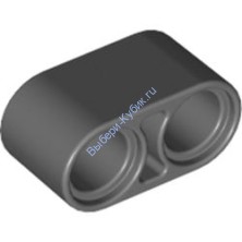 Деталь Лего Техник Бим 1 х 2 Толстый Цвет Темно-Серый