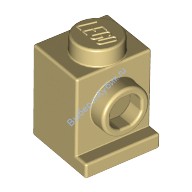 Деталь Лего Кубик Модифицированный 1 х 1 С Потайным Штырьком Цвет Песочный