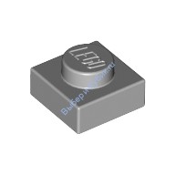 Деталь Лего Пластина 1 х 1 Цвет Светло-Серый
