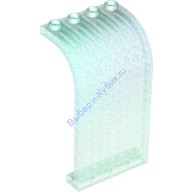 Деталь Лего Панель 3 х 4 х 6 Изогнутая Top Цвет Прозрачно-Голубой Сатин