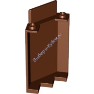 Деталь Лего Панель 3 х 3 х 6 Угол Стена Без Нижних Выемок Цвет Коричневый