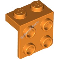 Деталь Лего Кронштейн 1 х 2 - 2 х 2 Цвет Оранжевый