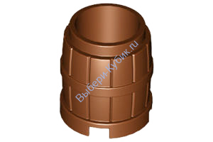 Деталь Лего Бочка 2 х 2 х 2 2 х 2 х 2 Цвет Коричневый