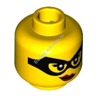 Голова Минифигурки LEGO Женская Цвет Желтый (3626pb1494)