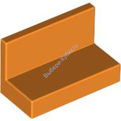 Деталь Лего Панель 1 х 2 х 1 С Закругленными Углами Цвет Оранжевый