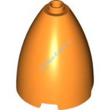 Деталь Лего Конус 3 x 3 x 3 Цвет Оранжевый