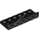 Деталь Лего Кронштейн 2 x 6 - 1 x 6 Цвет Черный
