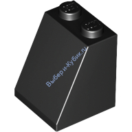 Деталь Лего Скос 65 2 х 2 х 2 С Круглым Креплением Снизу Цвет Черный