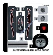 Наклейки К Набору Лего Техник 42132