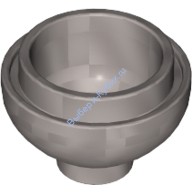 Деталь Лего Кубик Круглый 2 х 2 Низ Купола Цвет Перламутрово-Светло-Серый