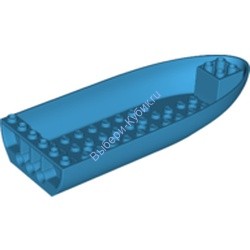 Деталь Лего Фюзеляж Самолета С Изгибом 6 x 16 x 2 Низ Цвет Темно-Лазурный