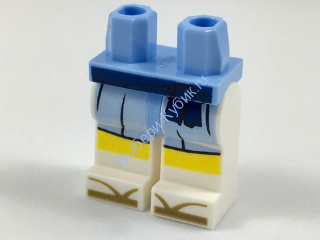 Деталь Лего Ноги С Рисунком Цвет Ярко-Светло-Голубой