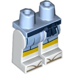 Деталь Лего Ноги С Рисунком Цвет Ярко-Светло-Голубой