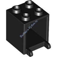 Деталь Лего Ящик 2 х 2 х 2 Цвет Черный