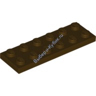 Деталь Лего Пластина 2 х 6 Цвет Темно-Коричневый
