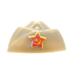 Деталь Аналог Совместимый С Лего Пилотка со звездой ВОВ Советский Союз бежевая