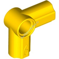 Деталь Лего Техник Коннектор Угловой #6 - 90 Градусов Цвет Желтый