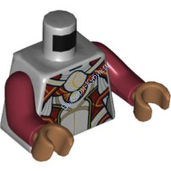 Деталь Лего Торс Цвет Светло-Серый 973pb4521c01