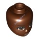 Деталь Лего Голова Мини Долл Цвет Коричневый