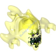 Деталь Лего Маска С Рисунком Цвет Прозрачно-Неоново-Зеленый