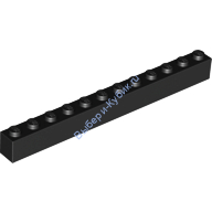 Деталь Лего Кубик 1 х 12 Цвет Черный