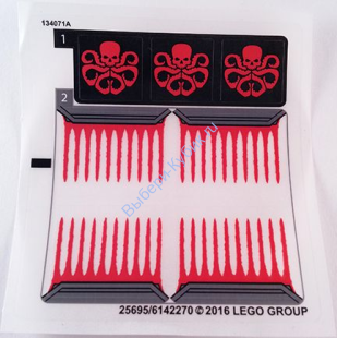 Наклейки К Набору Лего 76048 - Северо-Американская версия - (25695/6142270) 6142270