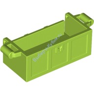 Деталь Лего Сундук С Сокровищами - Отверстия В Задней Стенке Цвет Лайм
