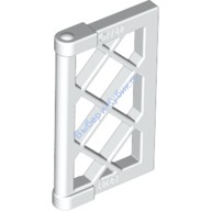 Деталь Лего Окно 1 х 2 х 3 Решетчатое С Утолщением На Шарнирах Цвет Белый