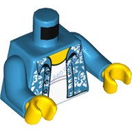 Деталь Лего Торс С Рисунком Цвет Темно-Лазурный