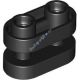 Деталь Лего Кубик Круглый 1 х 2 С Открытым Центром Цвет Черный