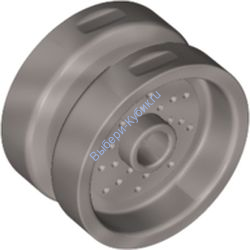 Деталь Лего Диск 18 Мм D х 12 Мм С Пин Отверстием И Штырьком Цвет Перламутрово-Светло-Серый