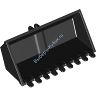 Деталь Лего Экскаваторный Ковш 9 Зуб. 4 х 8 С Петлей Цвет Черный