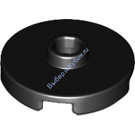 Деталь Лего Плитка Круглая 2 х 2 С Открытым Штырьком Цвет Черный