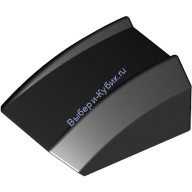 Деталь Лего Скос Закругленный 2 х 2 Без Штырьков Цвет Черный