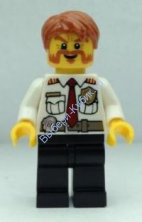 Минифигурки Лего Сити - Начальник пожарной охраны cty0380
