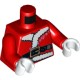 Деталь Лего Торс С Рисунком Санта / Дед Мороз Цвет Красный