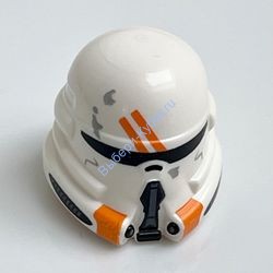 Деталь Лего Шлем С Рисунком Цвет Белый