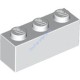 Деталь Лего Кубик 1 х 3 Цвет Белый