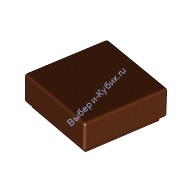 Деталь Лего Плитка 1 х 1 С Желобком Цвет Коричневый