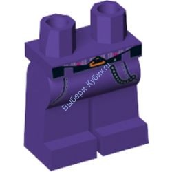Деталь Лего Ноги С Рисунком Цвет Темно-Фиолетовый