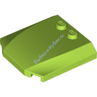 Деталь Лего Клин 4 x 4 x 2/3 Тройной Изогнутый Цвет Лайм