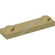 Деталь Лего Пластина 1 х 4 С 2 Штырьками Цвет Песочный