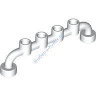 Деталь Лего Стержень (Решетка) 1 х 6 С Закрытыми Штырьками Цвет Белый