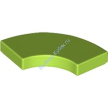 Деталь Лего Плитка Круглый Угол 2 х 2 Макарони Цвет Лайм
